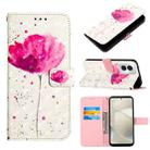 For Motorola Moto G Power 5G 2024 3D Painting Horizontal Flip Leather Phone Case(Flower) - 1