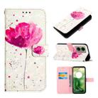 For Motorola Moto G04 4G / G24 4G 3D Painting Horizontal Flip Leather Phone Case(Flower) - 1