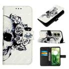 For Motorola Moto G04 4G / G24 4G 3D Painting Horizontal Flip Leather Phone Case(Skull) - 1