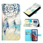 For Motorola Moto G34 3D Painting Horizontal Flip Leather Phone Case(Dream Wind Chimes) - 1