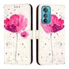 For Motorola Edge 30 3D Painting Horizontal Flip Leather Phone Case(Flower) - 2