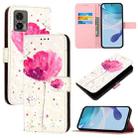 For Motorola Edge 30 Neo 3D Painting Horizontal Flip Leather Phone Case(Flower) - 1