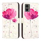 For Motorola Edge 30 Neo 3D Painting Horizontal Flip Leather Phone Case(Flower) - 2