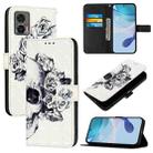 For Motorola Edge 30 Neo 3D Painting Horizontal Flip Leather Phone Case(Skull) - 1