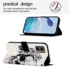 For Motorola Edge 30 Neo 3D Painting Horizontal Flip Leather Phone Case(Skull) - 3