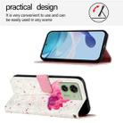 For Motorola Edge 40 5G Global / Edge 2023 US 3D Painting Horizontal Flip Leather Phone Case(Flower) - 3