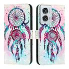 For Motorola Edge 50 Fusion 3D Painting Horizontal Flip Leather Phone Case(Color Drop Wind Chimes) - 2