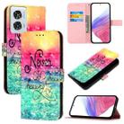 For Motorola Edge 50 Fusion 3D Painting Horizontal Flip Leather Phone Case(Chasing Dreams) - 1