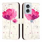 For Motorola Edge 50 Fusion 3D Painting Horizontal Flip Leather Phone Case(Flower) - 2