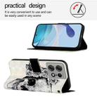 For Motorola Edge 50 Pro 3D Painting Horizontal Flip Leather Phone Case(Skull) - 3