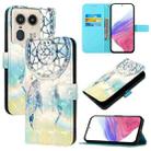 For Motorola Edge 50 Ultra 3D Painting Horizontal Flip Leather Phone Case(Dream Wind Chimes) - 1