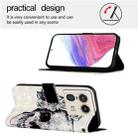 For Motorola Edge 50 Ultra 3D Painting Horizontal Flip Leather Phone Case(Skull) - 3