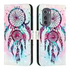 For Motorola Edge 2022 / Edge 5G UW 2022 3D Painting Horizontal Flip Leather Phone Case(Color Drop Wind Chimes) - 2