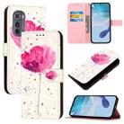 For Motorola Edge 2022 / Edge 5G UW 2022 3D Painting Horizontal Flip Leather Phone Case(Flower) - 1