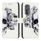 For Motorola Edge 2022 / Edge 5G UW 2022 3D Painting Horizontal Flip Leather Phone Case(Skull) - 2