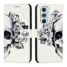 For Motorola Edge X30 / Edge 30 Pro 3D Painting Horizontal Flip Leather Phone Case(Skull) - 2