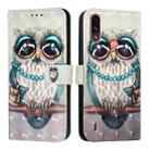 For Motorola Moto E7 Power 3D Painting Horizontal Flip Leather Phone Case(Grey Owl) - 2