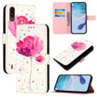 For Motorola Moto E7 Power 3D Painting Horizontal Flip Leather Phone Case(Flower) - 1