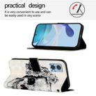 For Motorola Moto E22 / Moto E22i 3D Painting Horizontal Flip Leather Phone Case(Skull) - 3