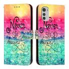 For Motorola Moto E32 Global 3D Painting Horizontal Flip Leather Phone Case(Chasing Dreams) - 2