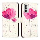 For Motorola Moto G 5G 2022 3D Painting Horizontal Flip Leather Phone Case(Flower) - 2