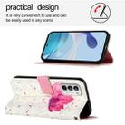 For Motorola Moto G 5G 2022 3D Painting Horizontal Flip Leather Phone Case(Flower) - 3