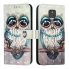 For Motorola Moto G Play 2021 3D Painting Horizontal Flip Leather Phone Case(Grey Owl) - 2