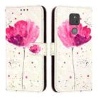 For Motorola Moto G Play 2021 3D Painting Horizontal Flip Leather Phone Case(Flower) - 2