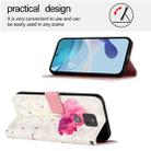 For Motorola Moto G Play 2021 3D Painting Horizontal Flip Leather Phone Case(Flower) - 3