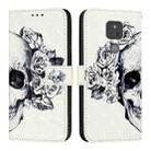 For Motorola Moto G Play 2021 3D Painting Horizontal Flip Leather Phone Case(Skull) - 2