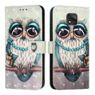 For Motorola Moto G Power 2021 3D Painting Horizontal Flip Leather Phone Case(Grey Owl) - 2