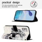 For Motorola Moto G Stylus 4G 2021 3D Painting Horizontal Flip Leather Phone Case(Skull) - 3