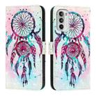 For Motorola Moto G52 / Moto G82 / Moto G71s 3D Painting Horizontal Flip Leather Phone Case(Color Drop Wind Chimes) - 2