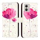 For Motorola Moto G53 5G / Moto G13 3D Painting Horizontal Flip Leather Phone Case(Flower) - 2