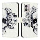 For Motorola Moto G53 5G / Moto G13 3D Painting Horizontal Flip Leather Phone Case(Skull) - 2