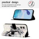 For Motorola Moto G53 5G / Moto G13 3D Painting Horizontal Flip Leather Phone Case(Skull) - 3