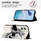 For Motorola Moto G54 EU / Brazil Version 3D Painting Horizontal Flip Leather Phone Case(Skull) - 3