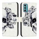 For Motorola Moto G60 / Moto G40 Fusion 3D Painting Horizontal Flip Leather Phone Case(Skull) - 2