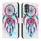 For Motorola Moto G62 5G Global / India 3D Painting Horizontal Flip Leather Phone Case(Color Drop Wind Chimes) - 2