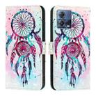 For Motorola Moto G72 3D Painting Horizontal Flip Leather Phone Case(Color Drop Wind Chimes) - 2