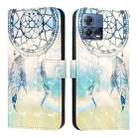 For Motorola Moto G72 3D Painting Horizontal Flip Leather Phone Case(Dream Wind Chimes) - 2