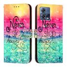 For Motorola Moto G72 3D Painting Horizontal Flip Leather Phone Case(Chasing Dreams) - 2