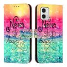 For Motorola Moto G73 3D Painting Horizontal Flip Leather Phone Case(Chasing Dreams) - 2