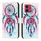 For Motorola Moto G84 3D Painting Horizontal Flip Leather Phone Case(Color Drop Wind Chimes) - 2