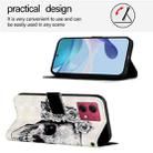 For Motorola Moto G84 3D Painting Horizontal Flip Leather Phone Case(Skull) - 3