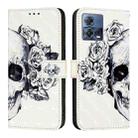 For Motorola Moto S30 Pro / Edge 30 Fusion 3D Painting Horizontal Flip Leather Phone Case(Skull) - 2