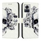 For Motorola Moto X30 Pro / Edge 30 Ultra 3D Painting Horizontal Flip Leather Phone Case(Skull) - 2