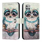 For Motorola One 5G Ace / Moto G 5G 2020 3D Painting Horizontal Flip Leather Phone Case(Grey Owl) - 2