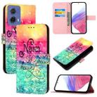 For Motorola Moto G85 3D Painting Horizontal Flip Leather Phone Case(Chasing Dreams) - 1