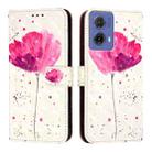 For Motorola Moto G85 3D Painting Horizontal Flip Leather Phone Case(Flower) - 2